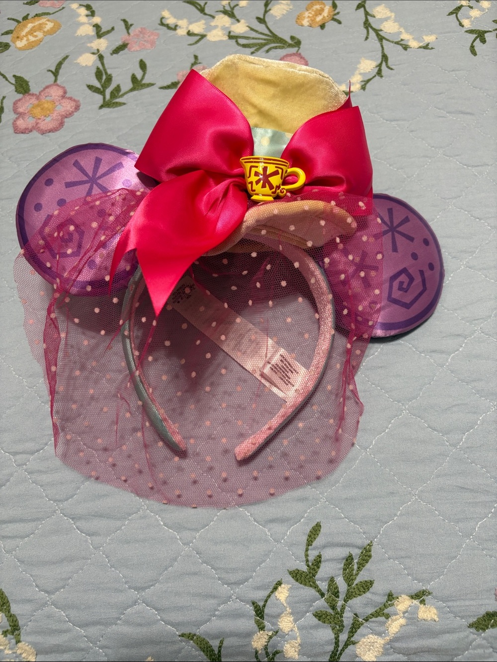 Disney Minnie Mouse: The Main Attraction Ear Headband for Adults Mad Tea Party